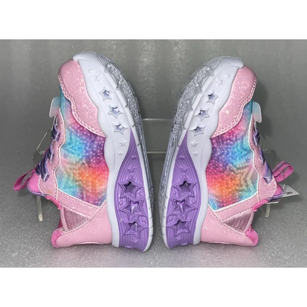 S Sport By Skechers Olive‎ Sneakers Light Up Stretch Laces Toddler Girls Size 5